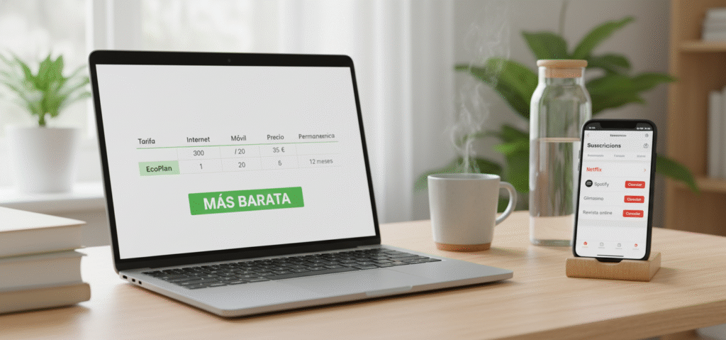 Optimización de facturas fijas para ahorrar 100 euros: comparar tarifas de luz, internet y seguros