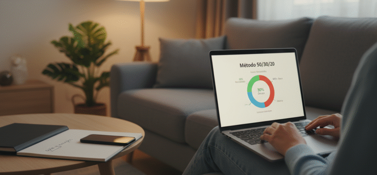 Método 50/30/20: guía completa y ejemplos reales Gráfico del método 50/30/20 mostrando reparto de ingresos en necesidades, deseos y ahorro