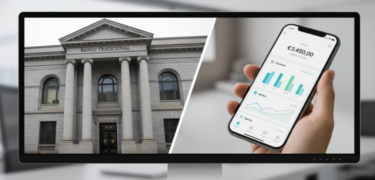 Diferencias entre banco tradicional y neobanco generated image december 07, 2025 6 32pm